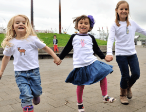 Rosenblatt und Fabeltiere